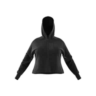 Bluzy damskie - adidas W Mv SL Fz HD Bluza damska, Czarny, XL - miniaturka - grafika 1