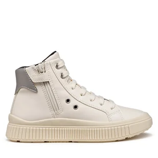 Sneakersy Geox J Laquinny J56M3A 000BC C1M1W D Écru - Buty dla dziewczynek - miniaturka - grafika 1