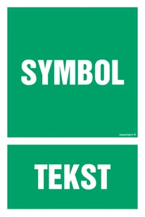 ZNAK NA ZAMÓWIENIE WZÓR A-001, FS - FOLIA SAMOPRZYLEPNA FOTOLUMINESCENCYJNA; (200X300MM) - Systemy ekspozycyjne i znaki informacyjne - miniaturka - grafika 1