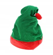 Dodatki do strojów karnawałowych - ZIELONA CZAPKA ŚWIĄTECZNA ELFA SKRZATA POMOCNIKA - miniaturka - grafika 1