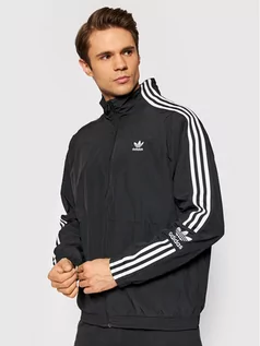 Kurtki męskie - Adidas Kurtka przejściowa adicolor Classics Lock-Up Trefoil Track H41391 Czarny Loose Fit - grafika 1