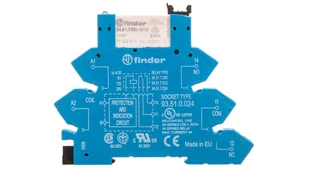 Finder Przekaźnikowy moduł sprzęgający 6,2mm, 1CO 6A 24VAC/DC 38.61.0.024.0060 - Sterowniki i przekaźniki - miniaturka - grafika 2