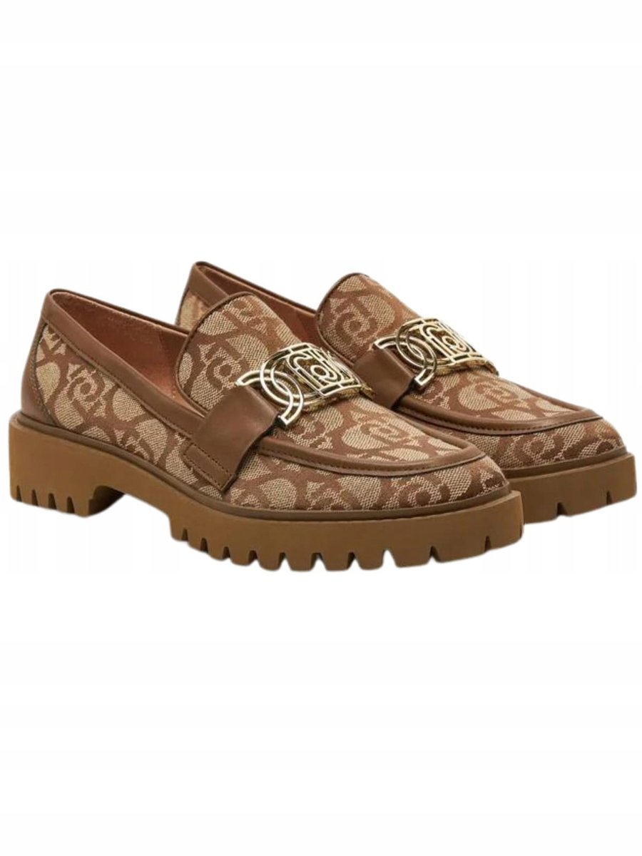 Loafersy damskie Liu Jo SF4005 TX4127 brązowy - Shoes: 37