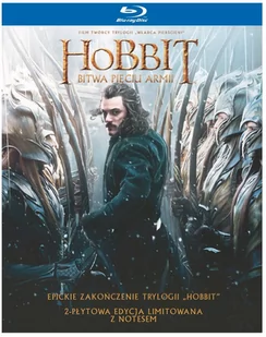 GALAPAGOS Hobbit: Bitwa pięciu armii (2BD) Wydanie specjalne z kolekcjonerskim notesem - Science-fiction Blu-Ray - miniaturka - grafika 1