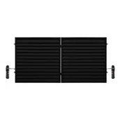 Bramy garażowe - Polbram Brama  dwuskrzydłowa Kreta 3x1,5 m czarna automat - miniaturka - grafika 1