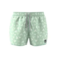 Kąpielówki męskie - adidas, Logo Print Clx Very, kostium kąpielowy, mięta/biały, S, męski - miniaturka - grafika 1