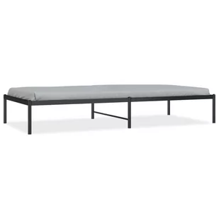 Metalowa rama łóżka, czarna, 90x200 cm Lumarko! - Łóżka - miniaturka - grafika 3