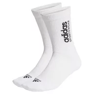 Skarpetki damskie - adidas Unisex Mono Allover Skarpety graficzne 2 pary skarpetek, XL, biały/czarny - miniaturka - grafika 1