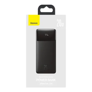 Powerbank Baseus Bipow 20000mAh, 2xUSB, USB-C, 20W (czarny) - Powerbanki - miniaturka - grafika 8