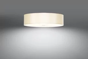 Sollux Lighting Lighting Oryginalna Oprawa Sufitowa Plafon SKALA 50 Biały Abażur Tworzywo Sztuczne Lampa Okrągła Nowoczesny Styl Loft Industrial Oświetlenie Żarówka E27 Idealna do Salonu Jadalni Sypialni LED SL.0761 - Lampy sufitowe - miniaturka - grafika 2