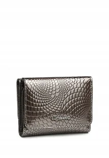 Szary Portfel Damski Skóra Naturalna LUIGISANTO RFID Lakierowany Zgrabny - Portfele Szary Portfel Damski Skóra Naturalna LUIGISANTO RFID Lakierowany Zgrabny - Portfele - miniaturka - grafika 1