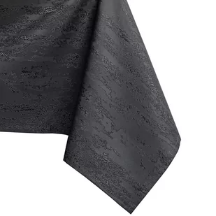 Obrus Vesta Grafitowy Tłoczony Nowoczesny 110 koło AmeliaHome - TCLOTH/AH/VESTA/HMD/DARKGREY/R110X110 - Obrusy i serwetki - miniaturka - grafika 1