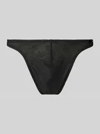 Majtki męskie - Stringi z naszywką z logo - miniaturka - grafika 1