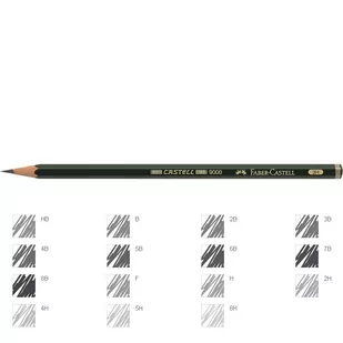 PELIKAN ołówek grafitowy, 3H, Castell 9000 - Przybory szkolne - miniaturka - grafika 1