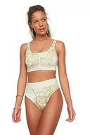Stroje kąpielowe - Trendyol Damski normalny stan normalny dół od bikini, BEŻOWY, 40 - miniaturka - grafika 1