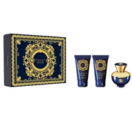 Zestawy kosmetyków damskich - Versace Pour Femme Dylan Blue zestaw woda perfumowana spray 50ml + żel pod prysznic 50ml + balsam do ciała 50ml - miniaturka - grafika 1
