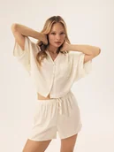 Piżamy damskie - Piżama damska Rhone Esotiq kremowy M - miniaturka - grafika 1