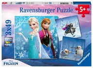 Puzzle - Ravensburger Disney The FrozenRavensburger, puzzle Abenteuer im Winterland Puzzles Teile - miniaturka - grafika 1