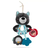 Gryzaki dla dzieci - Grzechotka wielofunkcyjna Wilk Louis 3 m+ Lilliputiens - miniaturka - grafika 1