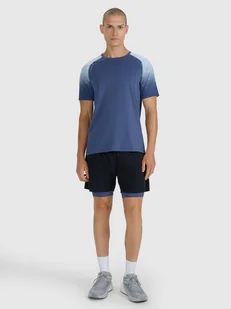 4F Spodenki 2w1 do biegania w terenie szybkoschnące męskie - czarne L - Spodenki męskie 4F Spodenki 2w1 do biegania w terenie szybkoschnące męskie - czarne L - Spodenki męskie - miniaturka - grafika 1