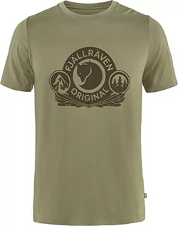 Koszulki męskie - Fjällräven Abisko Wool Classic Ss M T-shirt męski, oliwkowa zieleń, jasna, XXL - grafika 1