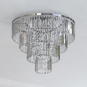 Lampy sufitowe - Nowodvorski Luksusowy plafon kryształowy CRISTAL SILVER L 12x E14 40W srebrny 7631 - miniaturka - grafika 1