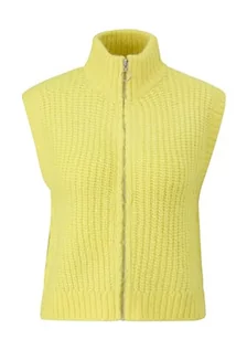 Swetry damskie - s.Oliver Sales GmbH & Co. KG/s.Oliver Damski sweter z zamkiem błyskawicznym, żółty, XS - grafika 1