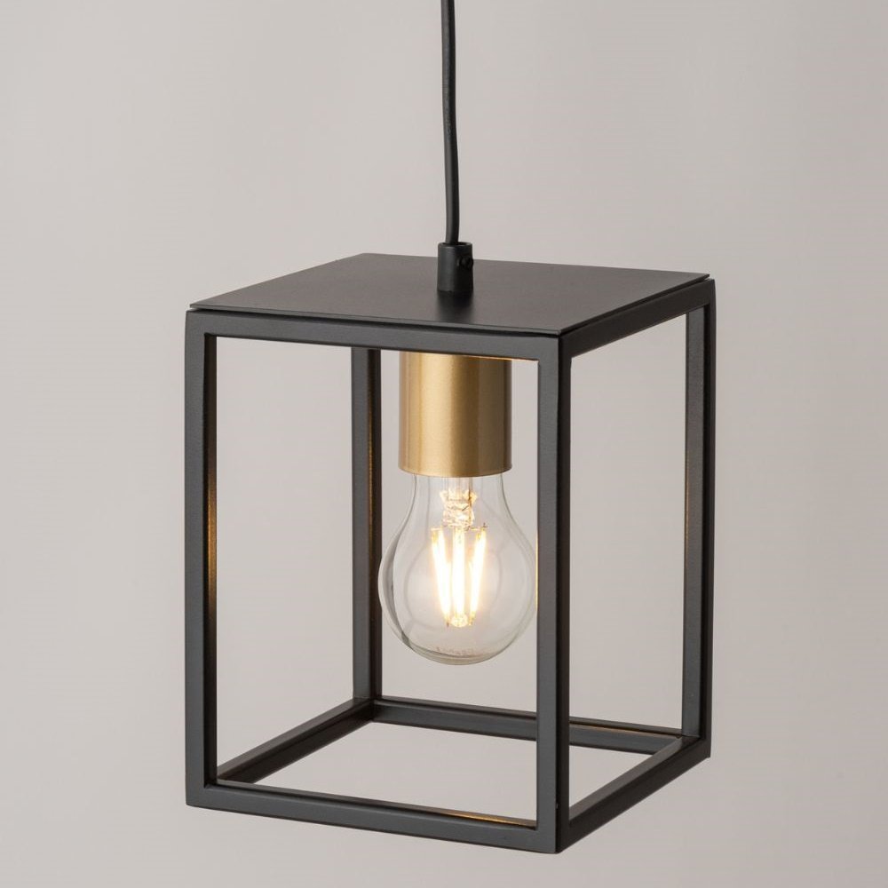 Lampa wisząca Sigma Loftowa lampa wisząca Vigo czarny zwis pojedynczy do biura