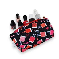 Kosmetyczki, organizery i kuferki - Kosmetyczka damska organizer do torebki etui saszetka do torby lakiery - miniaturka - grafika 1