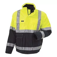 Odzież motocyklowa - J.A.K. 3147115 seria 11131 100% poliester z powłoką PU High Performance kurtka, EN 343, EN 20471, klasa 2, żółty/morski, rozmiar XXL - miniaturka - grafika 1