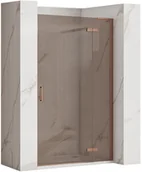 Drzwi wewnętrzne - Drzwi prysznicowe Rea Hugo 80 Miedziane Szczotkowane - miniaturka - grafika 1