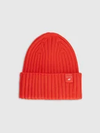 Czapki dla dzieci - 4F Czapka beanie dziecięca - czerwona Uniwersalny - miniaturka - grafika 1