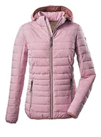 Kurtki damskie - G.I.G.A. DX Damska kurtka funkcyjna o wyglądzie puchu z odpinanym kapturem/kurtka outdoorowa Uyaka Stripe, pudrowy róż, 46, 34313-000 - miniaturka - grafika 1