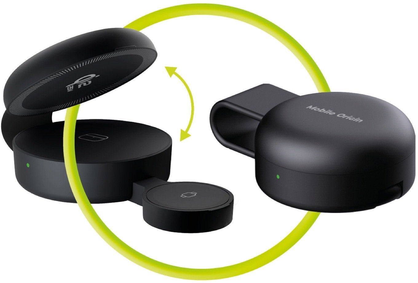 Mobile Origin 3in1 Qi2 Foldable Magnetic Pad PW34 black