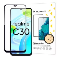 Szkła hartowane na telefon - Wozinsky Full Glue Tempered Glass szkło hartowane Realme C30 / Realme Narzo 50i Prime 9H na cały ekran z czarną ramką - miniaturka - grafika 1