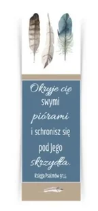 Zakładka duża - Okryję cię swymi piórami - Szaron - Zakładki do książek - miniaturka - grafika 1
