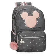 Plecaki szkolne i tornistry - Joumma Disney Mickey Studs Plecak szkolny Adaptacyjny na wózek Czarny 32x44x17 cms Poliester 24,68L, czarny, Plecak szkolny adaptacyjny do wózka - miniaturka - grafika 1