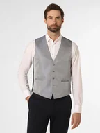 Kamizelki męskie - Wilvorst Męska kamizelka od garnituru modułowego Mężczyźni Regular Fit Sztuczne włókno niebieski wzorzysty, 46 - miniaturka - grafika 1