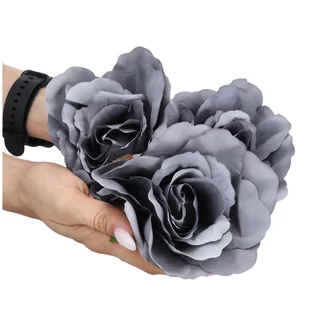 KWIATY sztuczne RÓŻE na STROIK wiązankę główki wyrobowe BUKIET do WAZONU - Sztuczne kwiaty - miniaturka - grafika 1