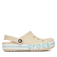 Klapki i japonki damskie - Klapki Crocs BAYABAND CLOG 205089-1LI Beżowy - miniaturka - grafika 1