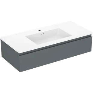 Mexen Orio szafka łazienkowa 100 cm z umywalką Otis, 1 szuflada, grafit mat/biała mat - 91A10-10023-1-BF66-W18M01 - Szafki łazienkowe - miniaturka - grafika 1