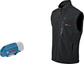 Kurtki rowerowe - Bosch Bosch Heated Vest GHV 12+18V XA, S, work clothing black, without battery - miniaturka - grafika 1