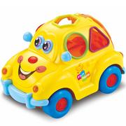 Zabawki interaktywne dla dzieci - Smily Play Play Zabawne auto z muzyką i światłem 450164 - miniaturka - grafika 1
