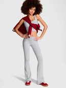 Legginsy - Bawełniane legginsy z rozszerzanymi nogawkami - miniaturka - grafika 1