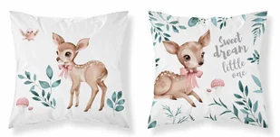 Poszewka dziecięca bawełniana 40x40 psba 0045a sarenka - Pościel dla dzieci Poszewka dziecięca bawełniana 40x40 psba 0045a sarenka - Pościel dla dzieci - miniaturka - grafika 1