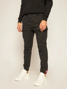 Alpha Industries Joggery Airman 188201 Czarny Tapered Fit - Spodnie męskie - miniaturka - grafika 1