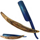 Brzytwy fryzjerskie - Profesjonalna brzytwa fryzjerska RAZOR-BLUE barber do golenia cieniowania na żyletki niebieska - miniaturka - grafika 1