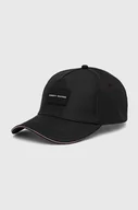 Czapki męskie - Tommy Hilfiger czapka z daszkiem kolor czarny z aplikacją AM0AM12545 - miniaturka - grafika 1
