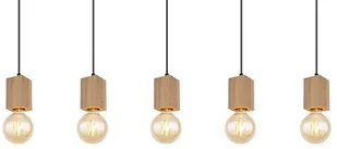 Globo Erna 15655-5H lampa wisząca zwis 5x60W E27 drewniana - Lampy sufitowe Globo Erna 15655-5H lampa wisząca zwis 5x60W E27 drewniana - Lampy sufitowe - miniaturka - grafika 1