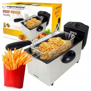 Frytkownica Frytownica XXL Mocna Duża Olejowa 3L 2000W - Frytownice gastronomiczne - miniaturka - grafika 1